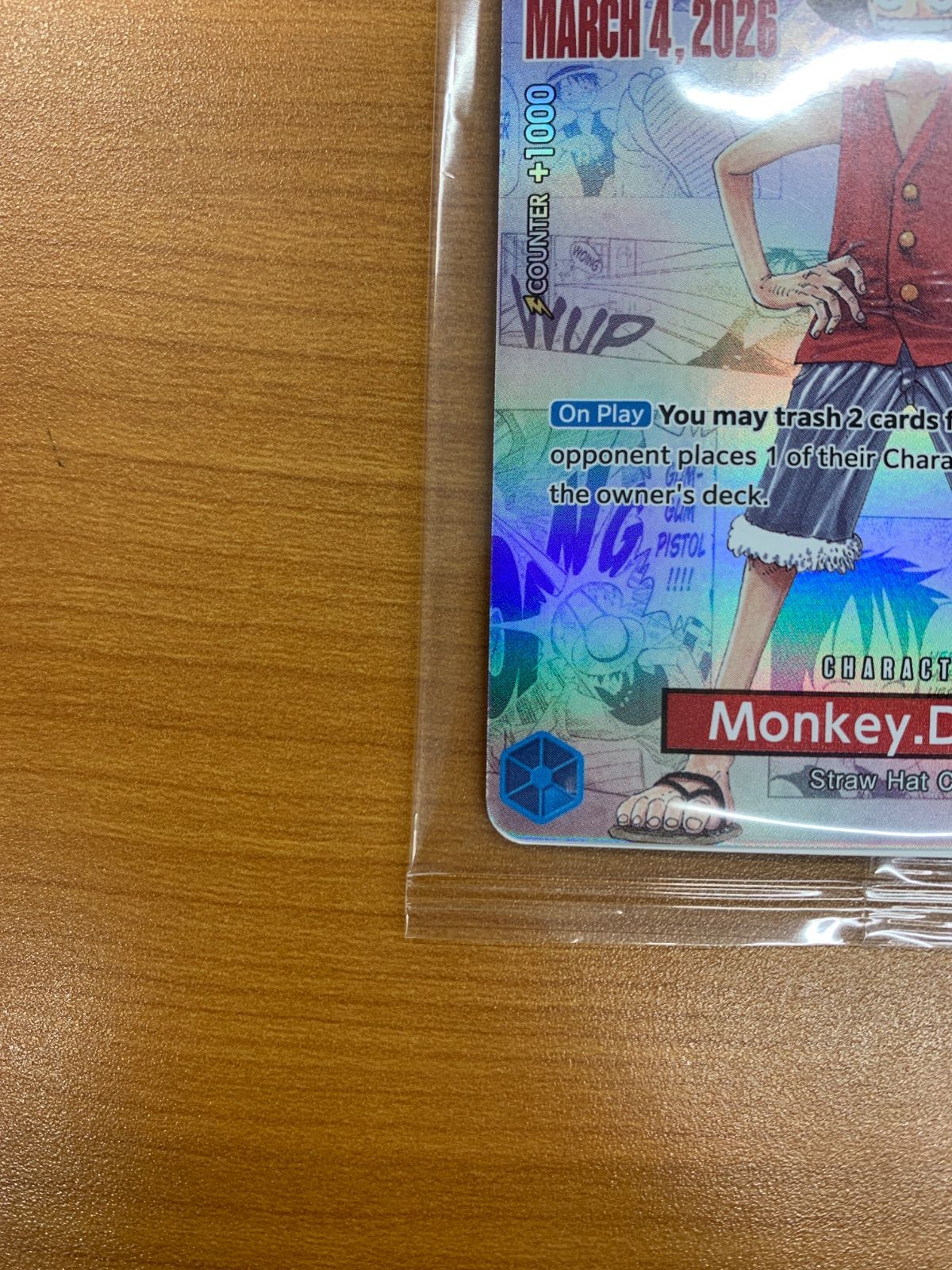 未開封 モンキー・D・ルフィ P プロモ P-055 カレッジ