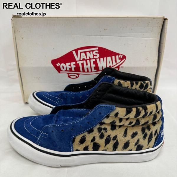 Supreme×VANS/シュプリーム×バンズ【17SS】SK8 Mid Pro Velvet Leopard
