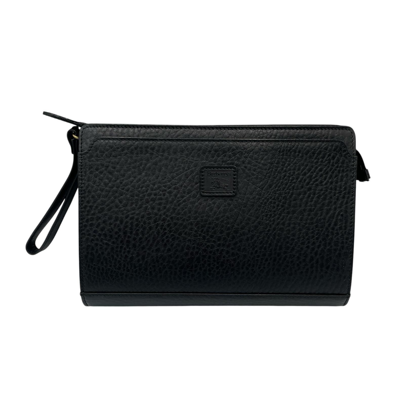 ☆ バーバリー BURBERRY クラッチバッグ セカンドバッグ レザー