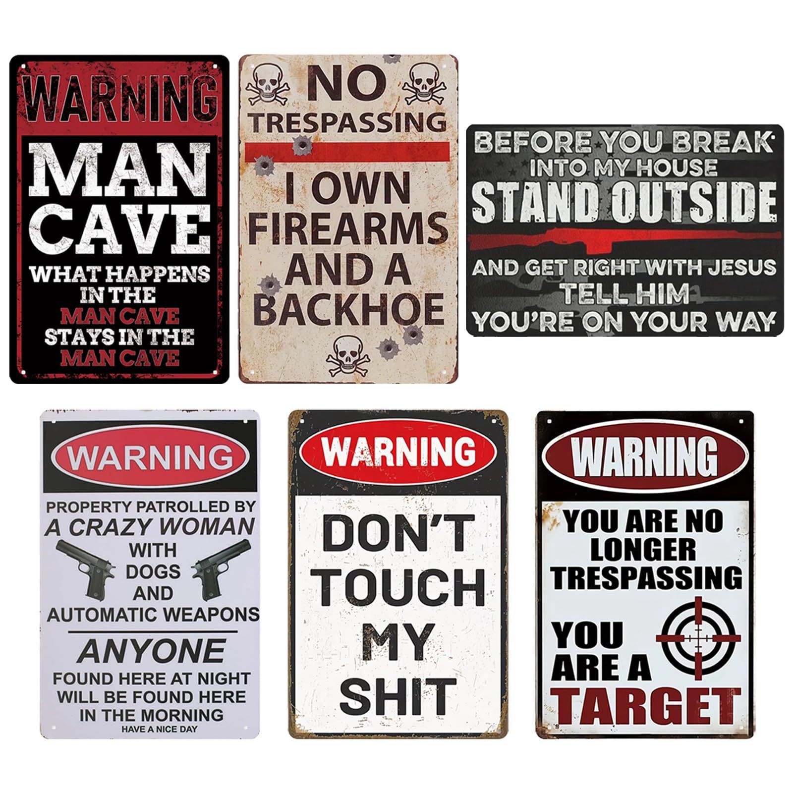 pikake bay ブリキ 看板 6枚セット アメリカン プレート レトロ 雑貨