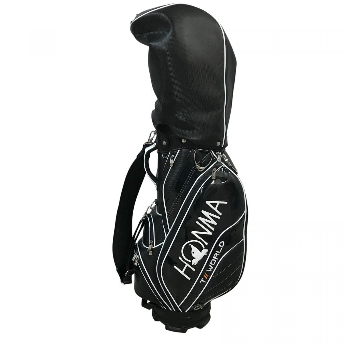 1円～ キャディバッグ HONMA 本間ゴルフ 9型 ブラック ゴールド