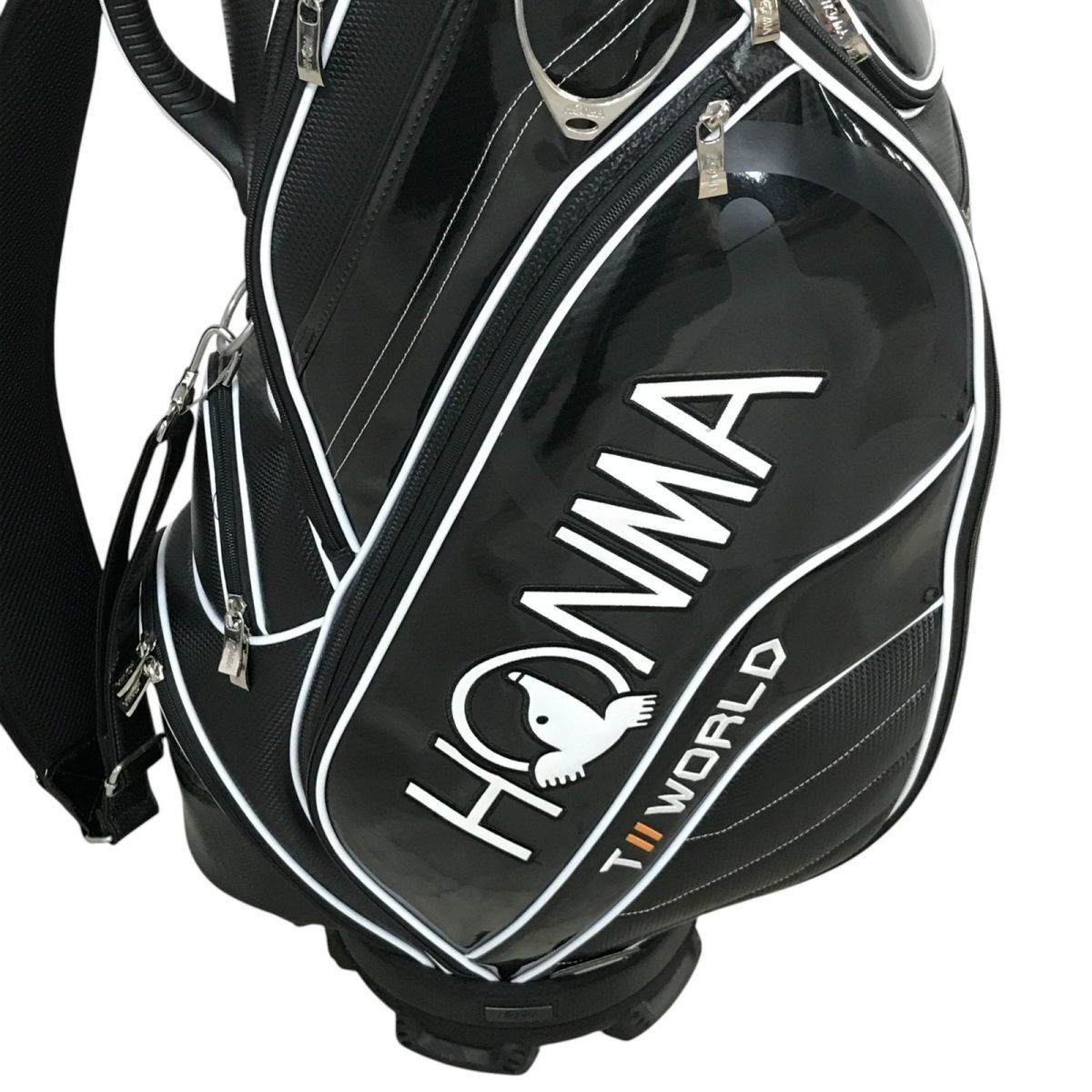 1円～ キャディバッグ HONMA 本間ゴルフ 9型 ブラック ゴールド