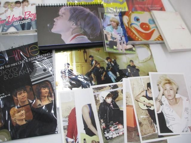 中古品 韓流 SHINee テミン 他 Tシャツ フォトカード マスキングテープ