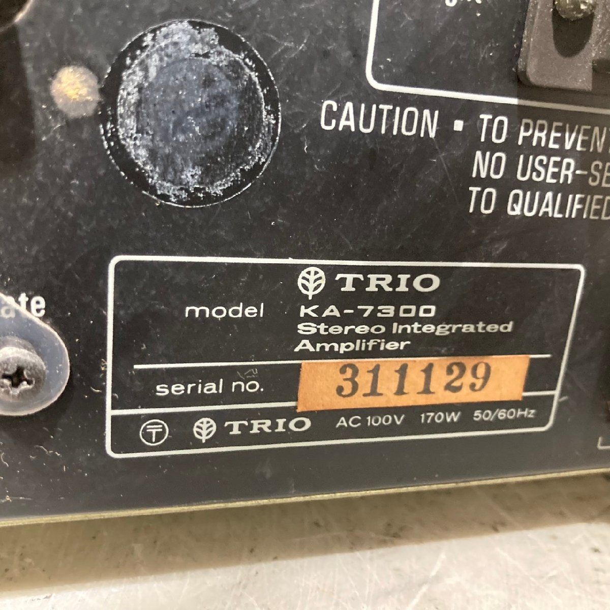 J】 TRIO KA-7300 プリメインアンプ トリオ 192702 - メルカリ