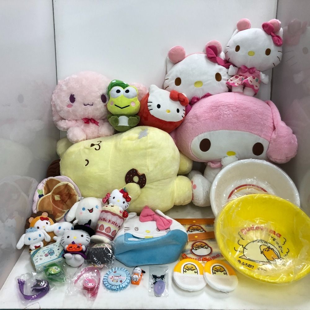 02w04396☆1円~ サンリオグッズ大量まとめ売り ぬいぐるみ 財布 ふろ