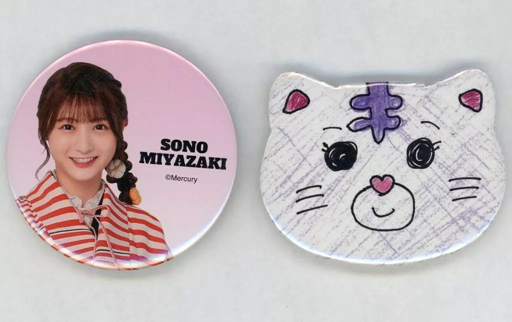 中古】バッジ・ピンズ [単品] 宮崎想乃 個別缶バッジ(2個セット