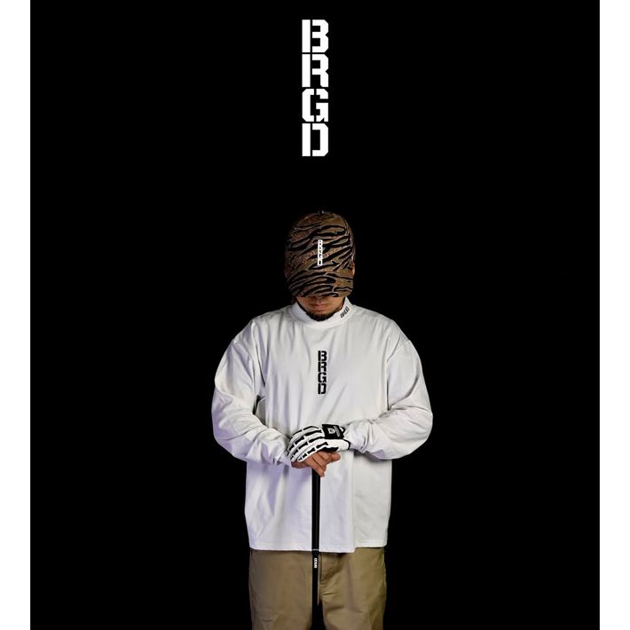 ドライTシャツ BASS BRIGADE バスブリゲード BRGD VERTICAL LOGO MOCK