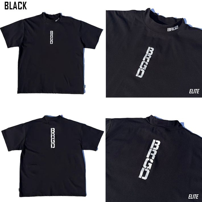 ドライTシャツ BASS BRIGADE バスブリゲード BRGD VERTICAL LOGO MOCK