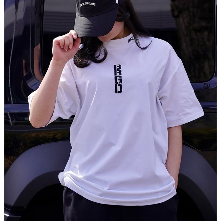 ドライTシャツ BASS BRIGADE バスブリゲード BRGD VERTICAL LOGO MOCK