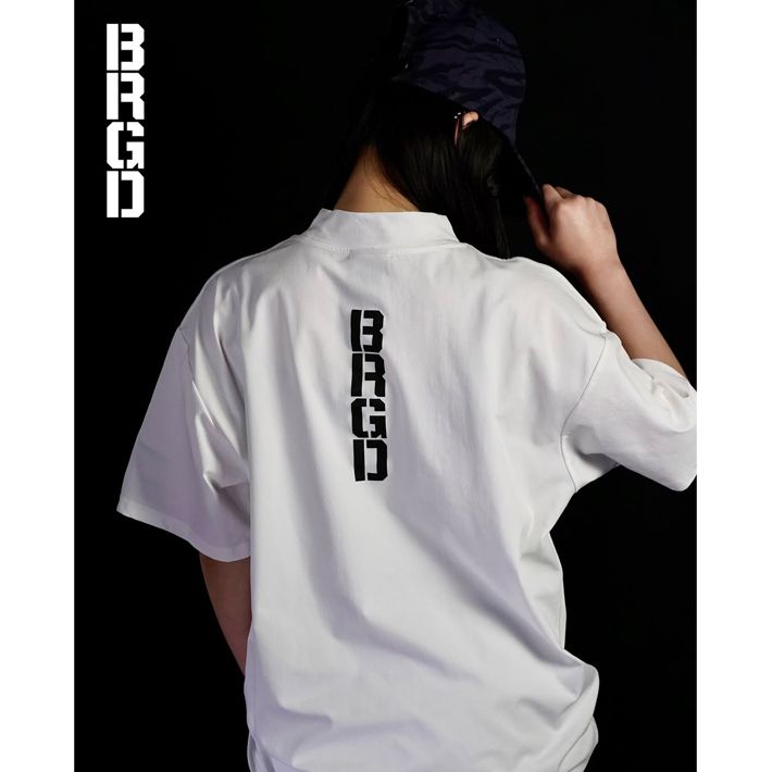 ドライTシャツ BASS BRIGADE バスブリゲード BRGD VERTICAL LOGO MOCK