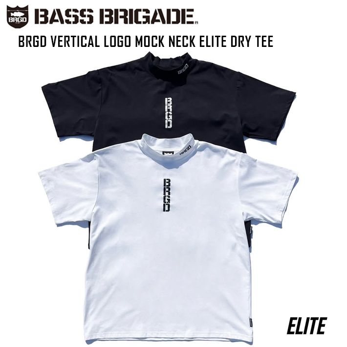 ドライTシャツ BASS BRIGADE バスブリゲード BRGD VERTICAL LOGO MOCK