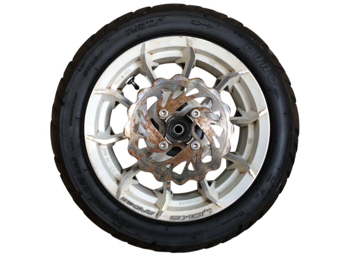 GROM MSX125 グロム JC61 前期 社外 前後 ホイール セット ディスク付