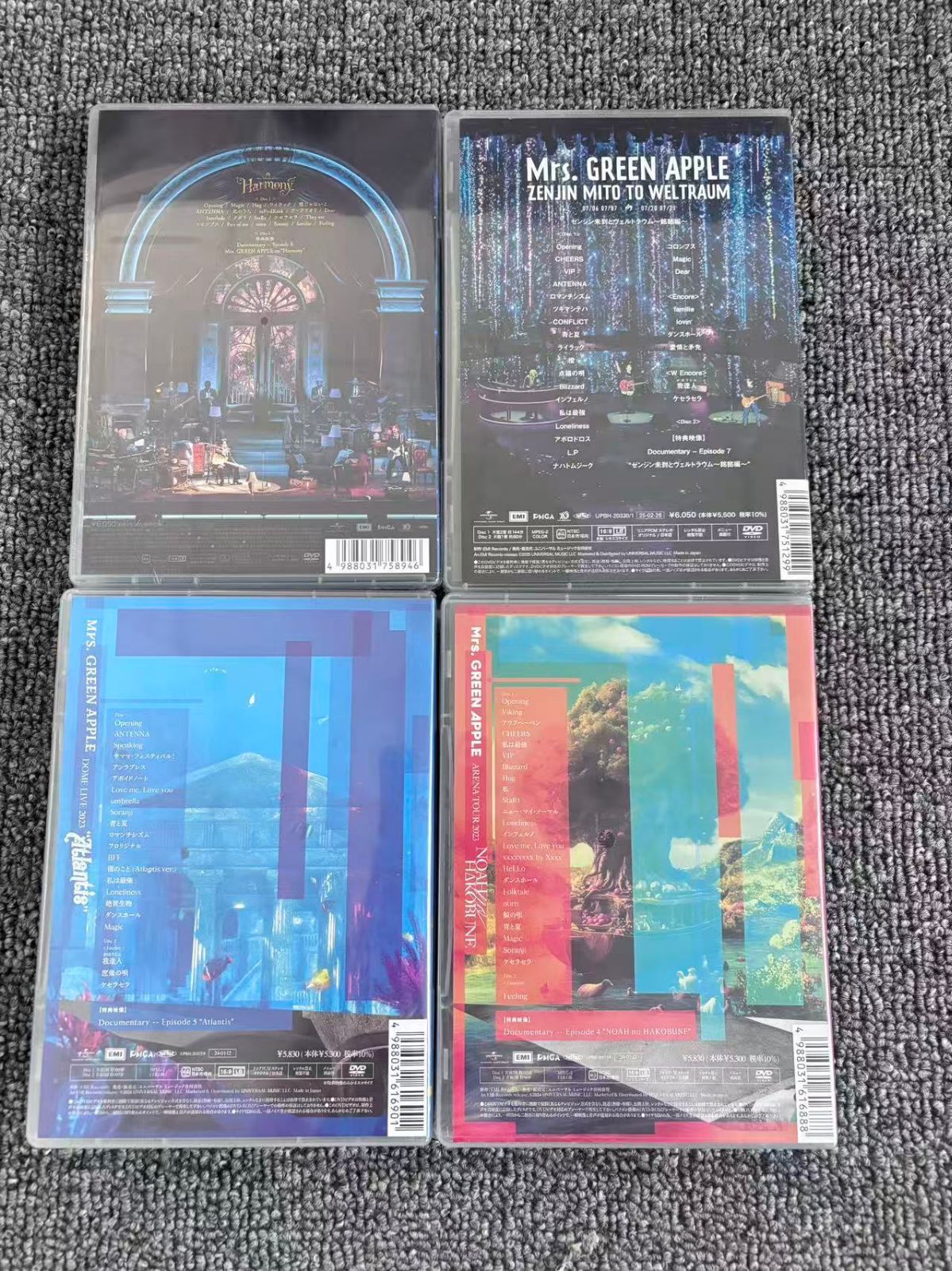 新品未開封 Mrs. GREEN APPLE 通常盤 DVD 4本セット - メルカリ