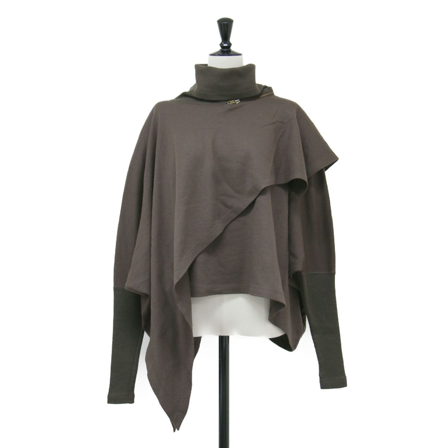 ISSEY MIYAKE イッセイミヤケ カットソー ブラウン サイズ:9号(M