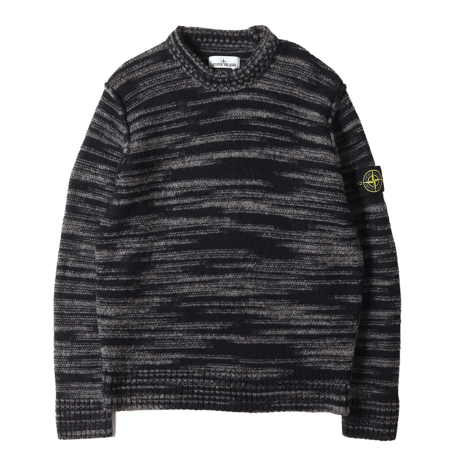 美品】STONE ISLAND ストーンアイランド ニット ヘザーグレー ヘザー