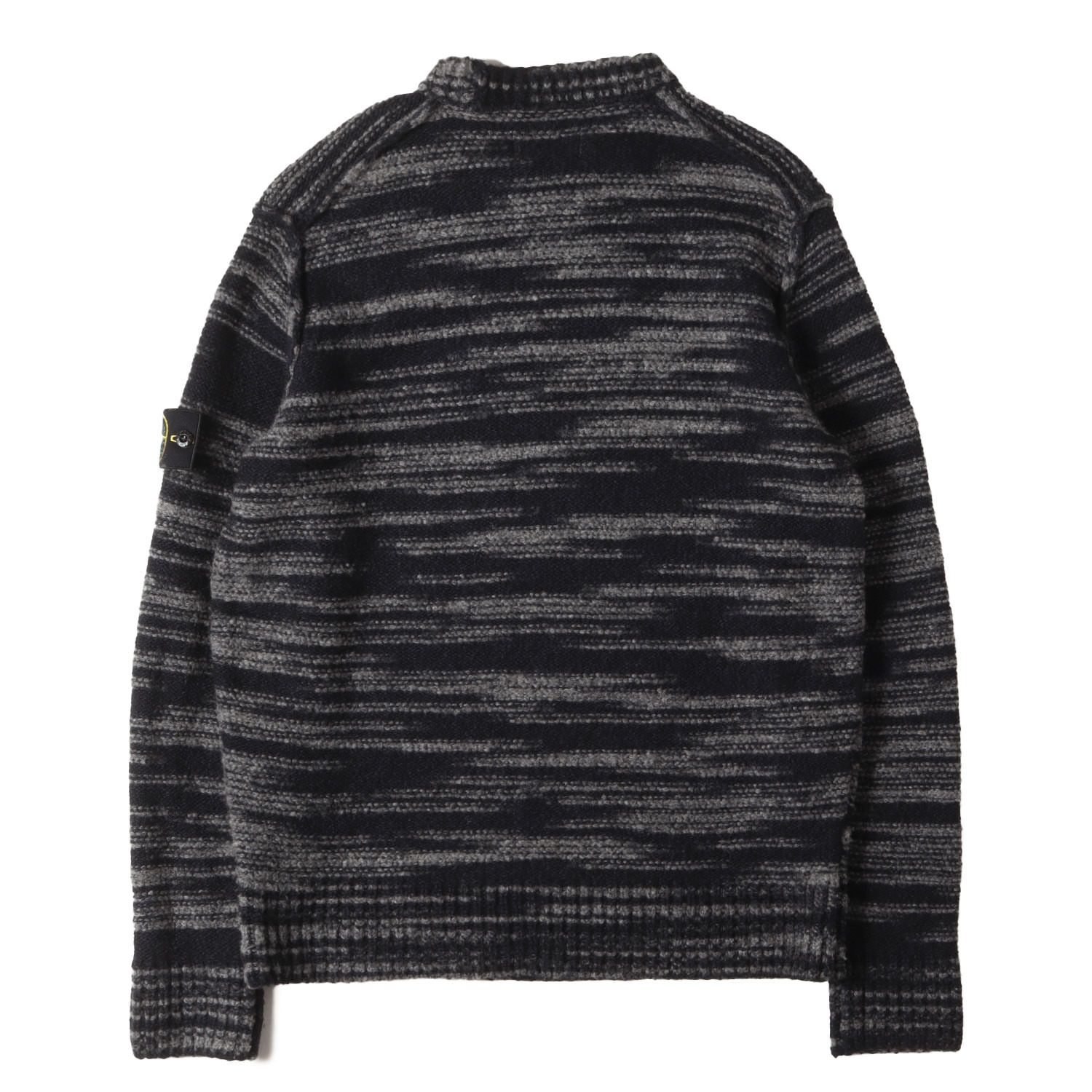 STONE ISLAND (ストーンアイランド) 袖ロゴ クルーネック ニット SOFT 