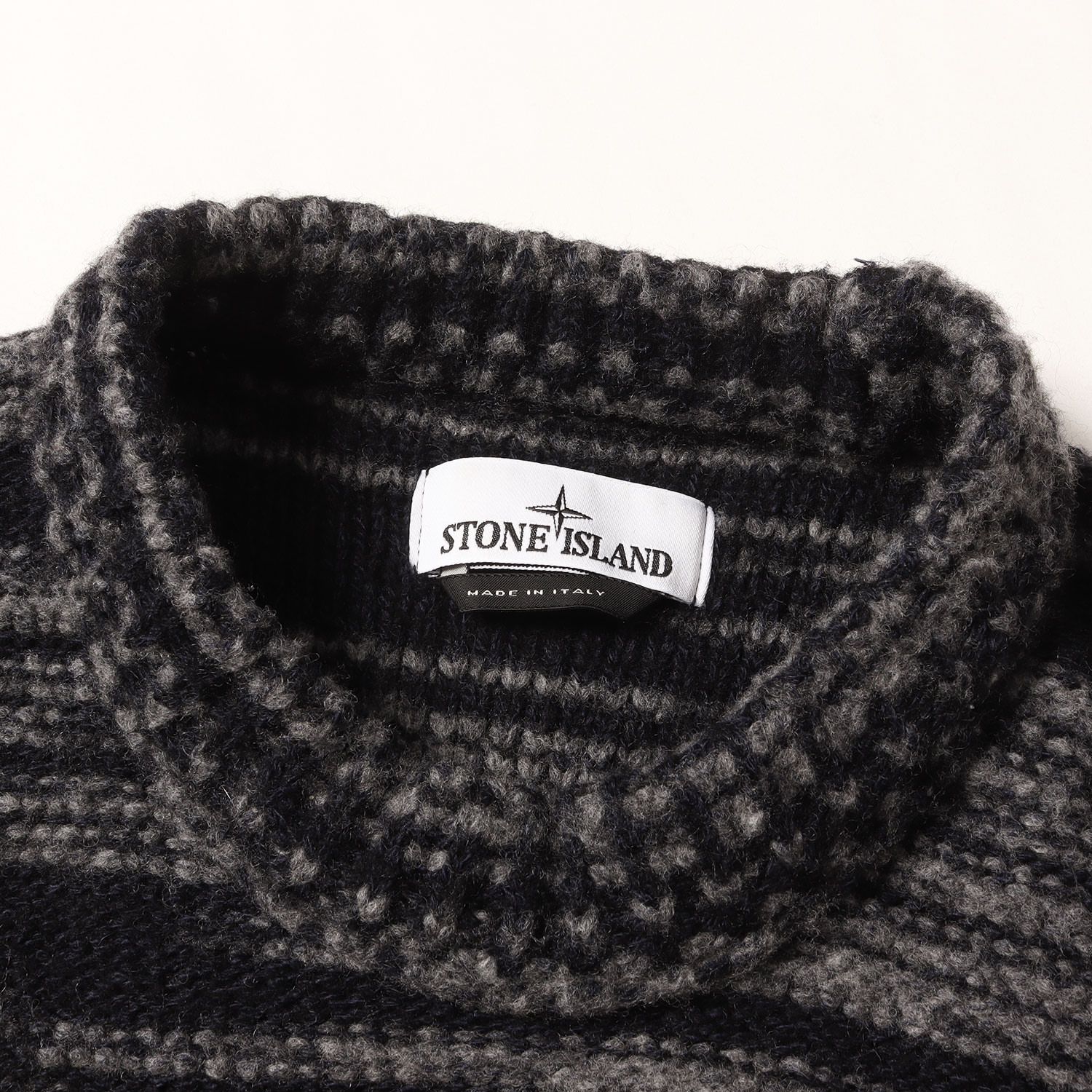 美品】STONE ISLAND ストーンアイランド ニット ヘザーグレー ヘザー