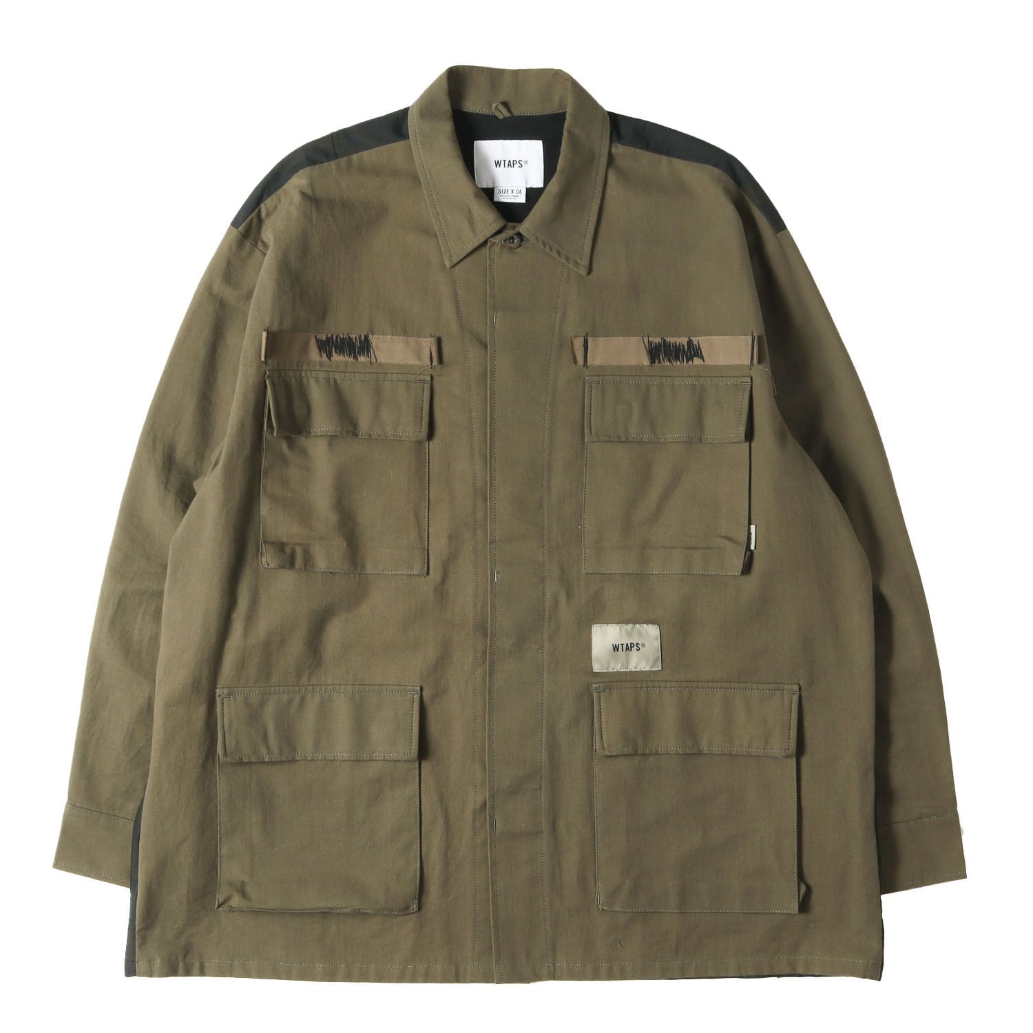 WTAPS ダブルタップス ジャケット オリーブドラブ サイズ:XL | 25SS