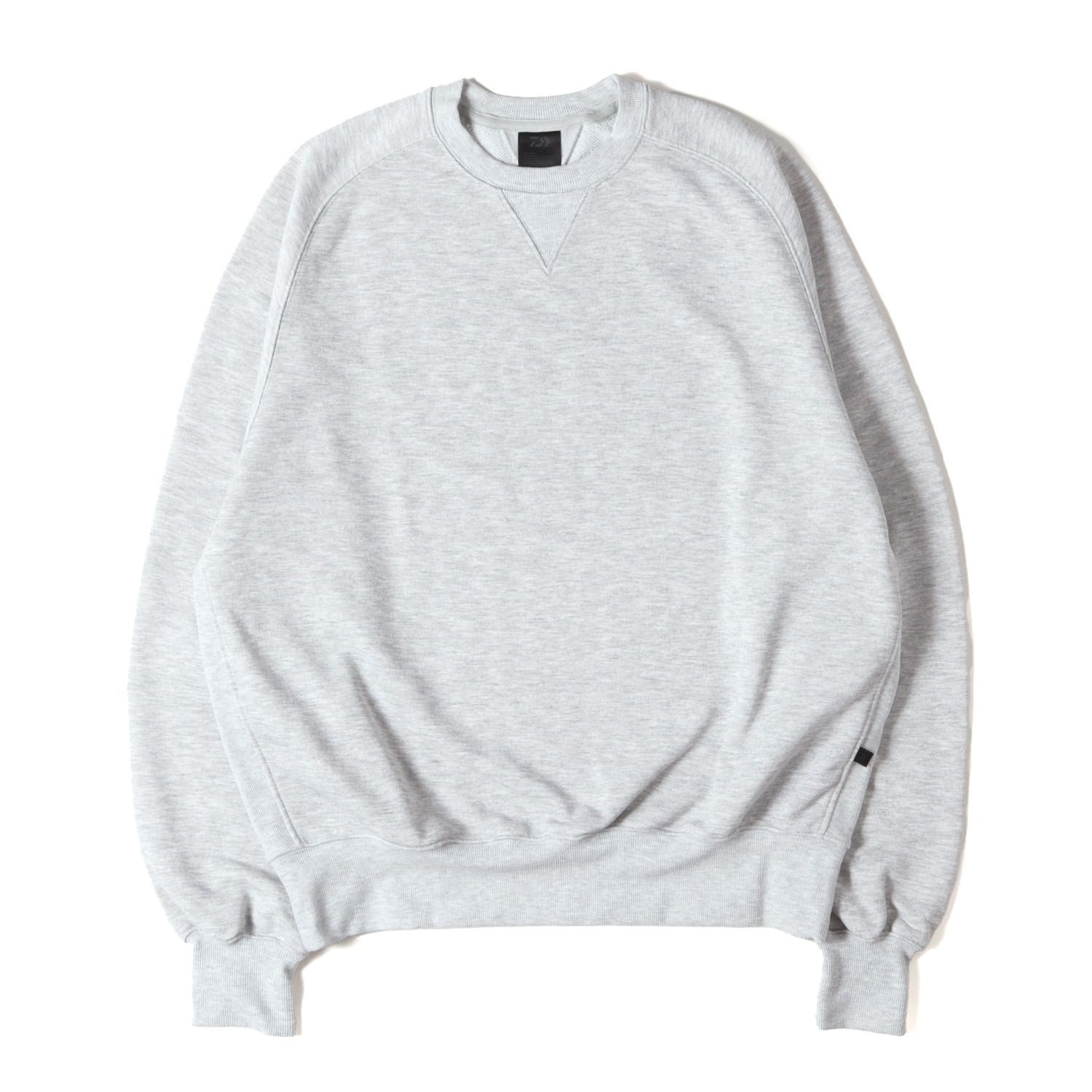 【新品】DAIWA PIER39 ダイワ ピア39 スウェット アッシュ サイズ:S | 24SS オーバーサイズ フリーダムスリーブ テックスウェットシャツ (TECH SEAT CREW FREEDOM SLEEVE) | トップス トレーナー【メンズ】