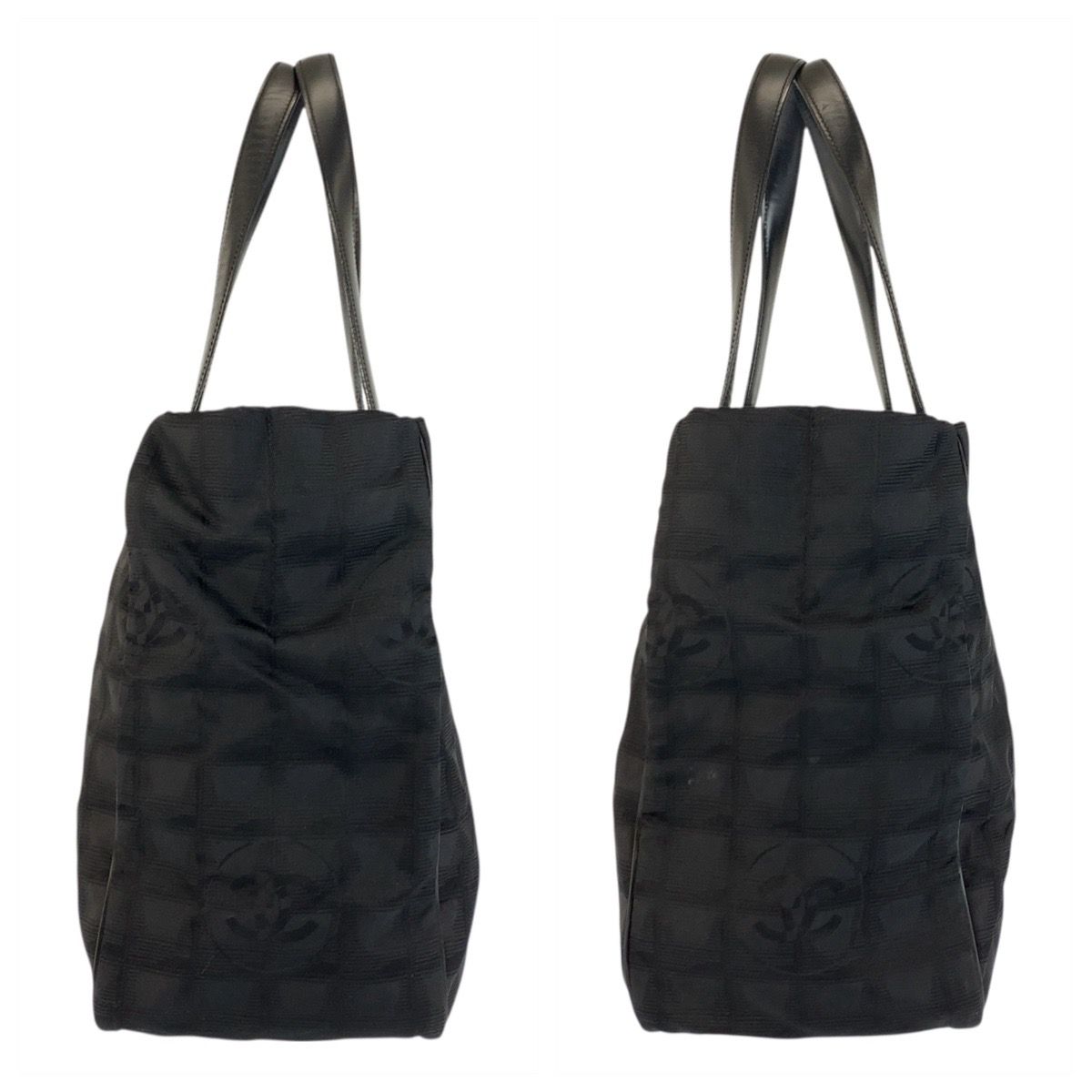 CHANEL シャネル ニュートラベルライン ブラック 黒 ナイロン/レザー