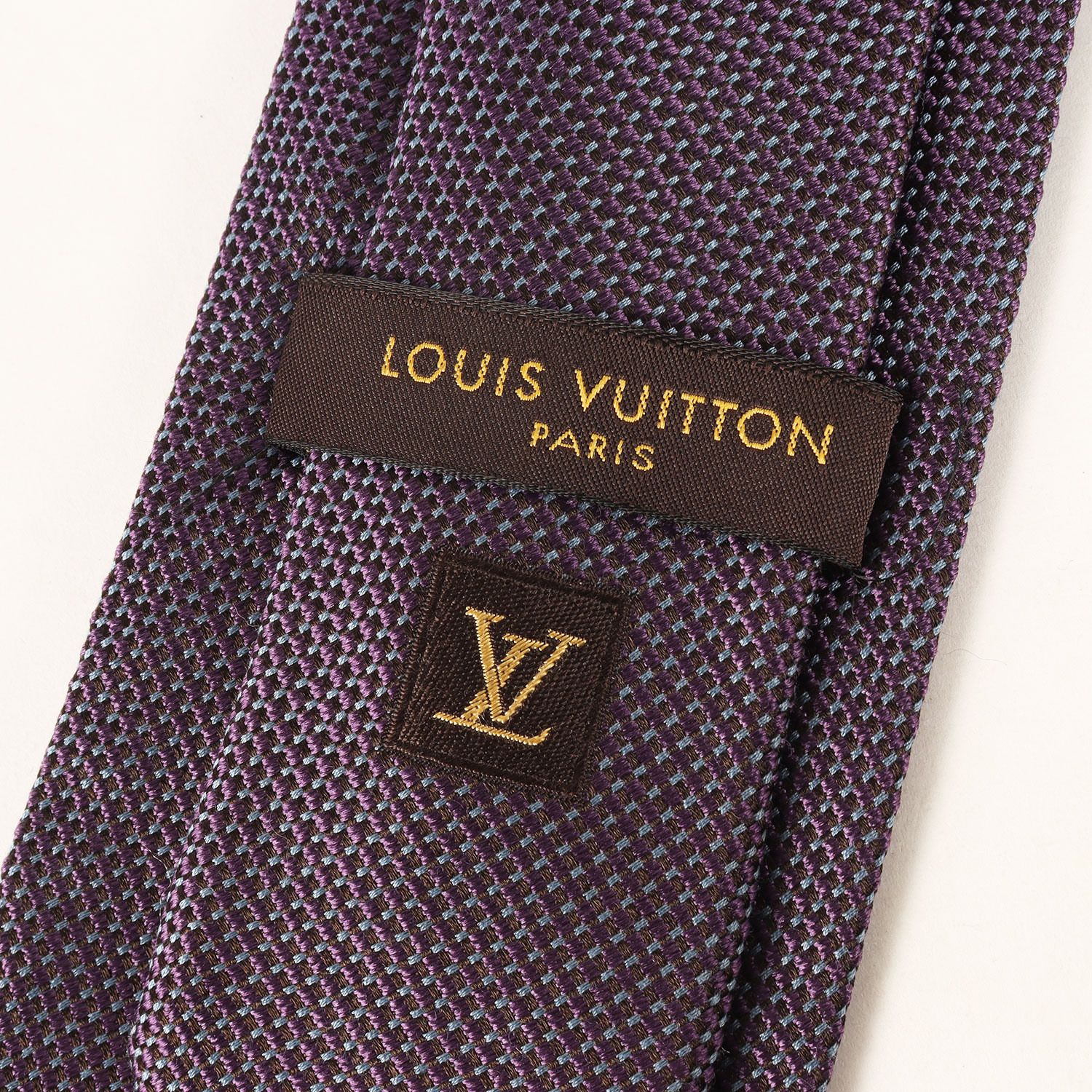 美品】LOUIS VUITTON ルイヴィトン ネクタイ | ワンポイント LVロゴ