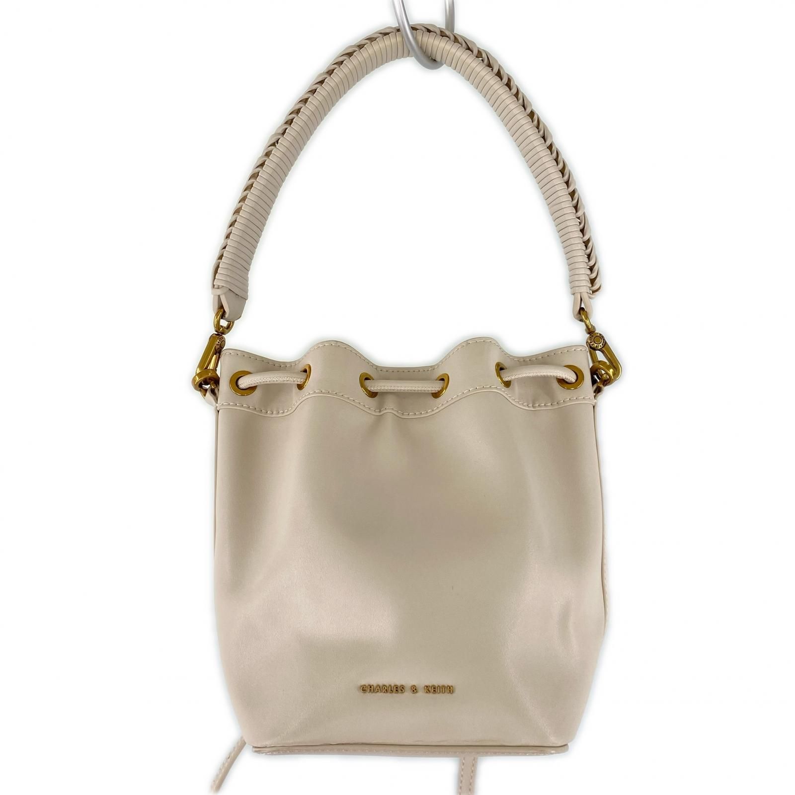 CHARLES & KEITH チャールズ＆キース 2WAY 巾着ショルダーバッグ 