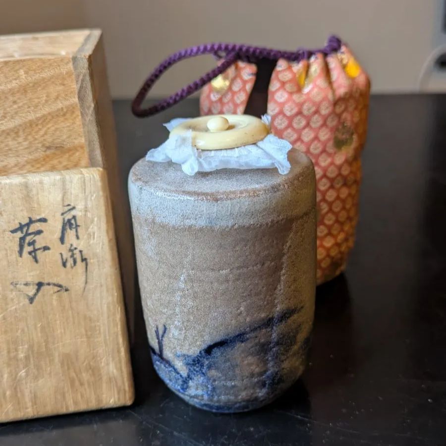 肩衝茶入 茶道具 桶谷定一 茶入 骨董品 共箱 - メルカリ