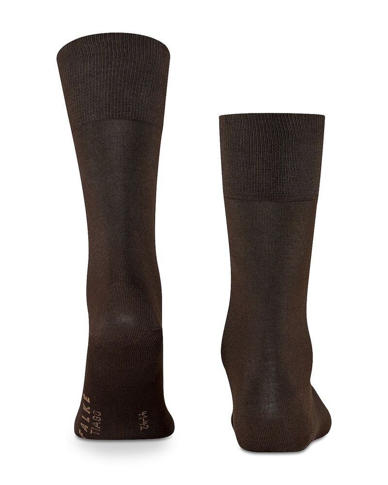 ファルケ メンズ アンダーウェア 靴下 コットン Falke Cotton Blend Fil D cosse Mid Calf Socks Brown ブラウン