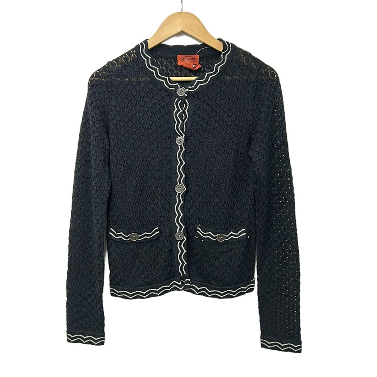 MISSONI(ミッソーニ) カーディガン サイズXS レディース美品 - ダーク