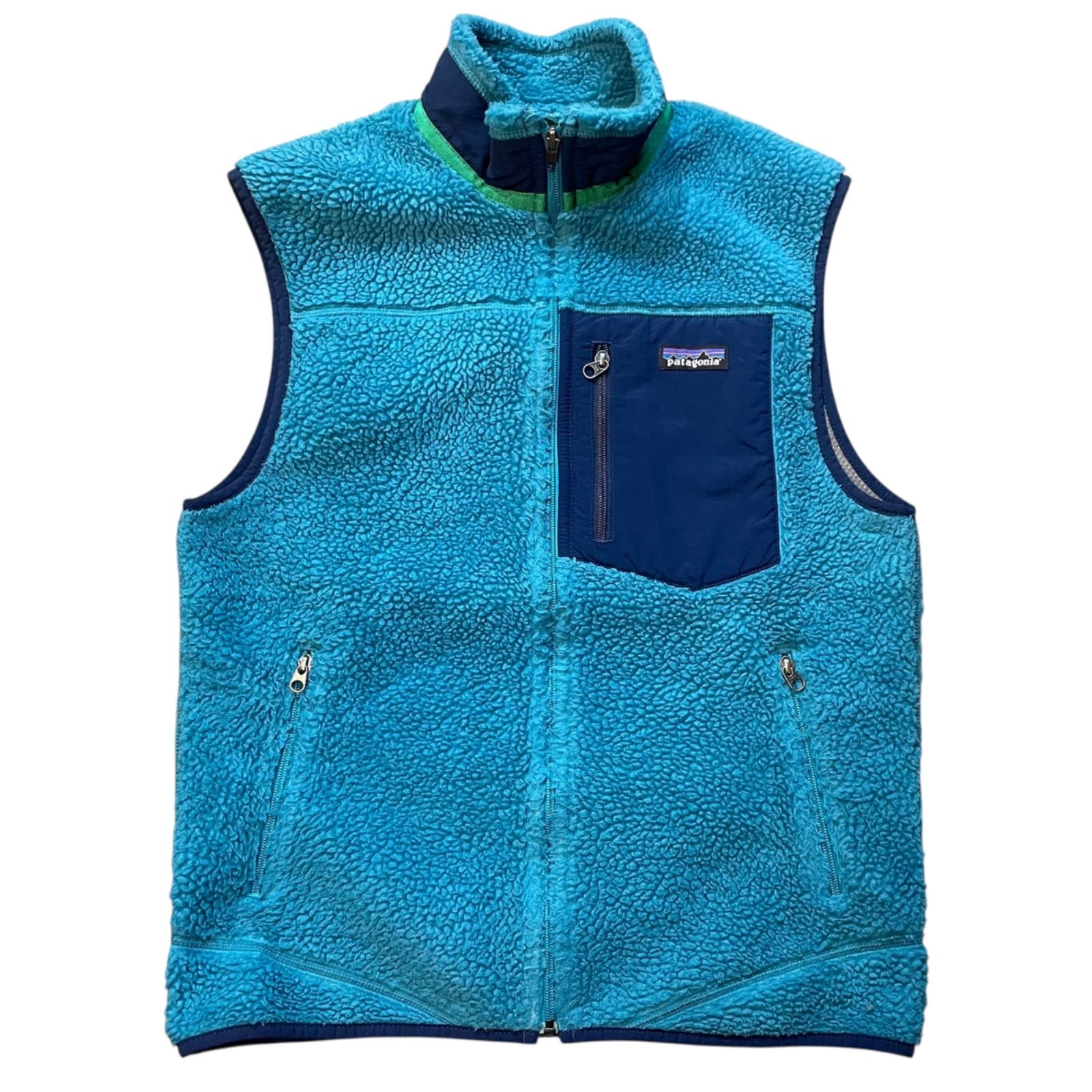 14s patagonia Retro-X Vest 青 M パタゴニア レトロX ベスト フリース