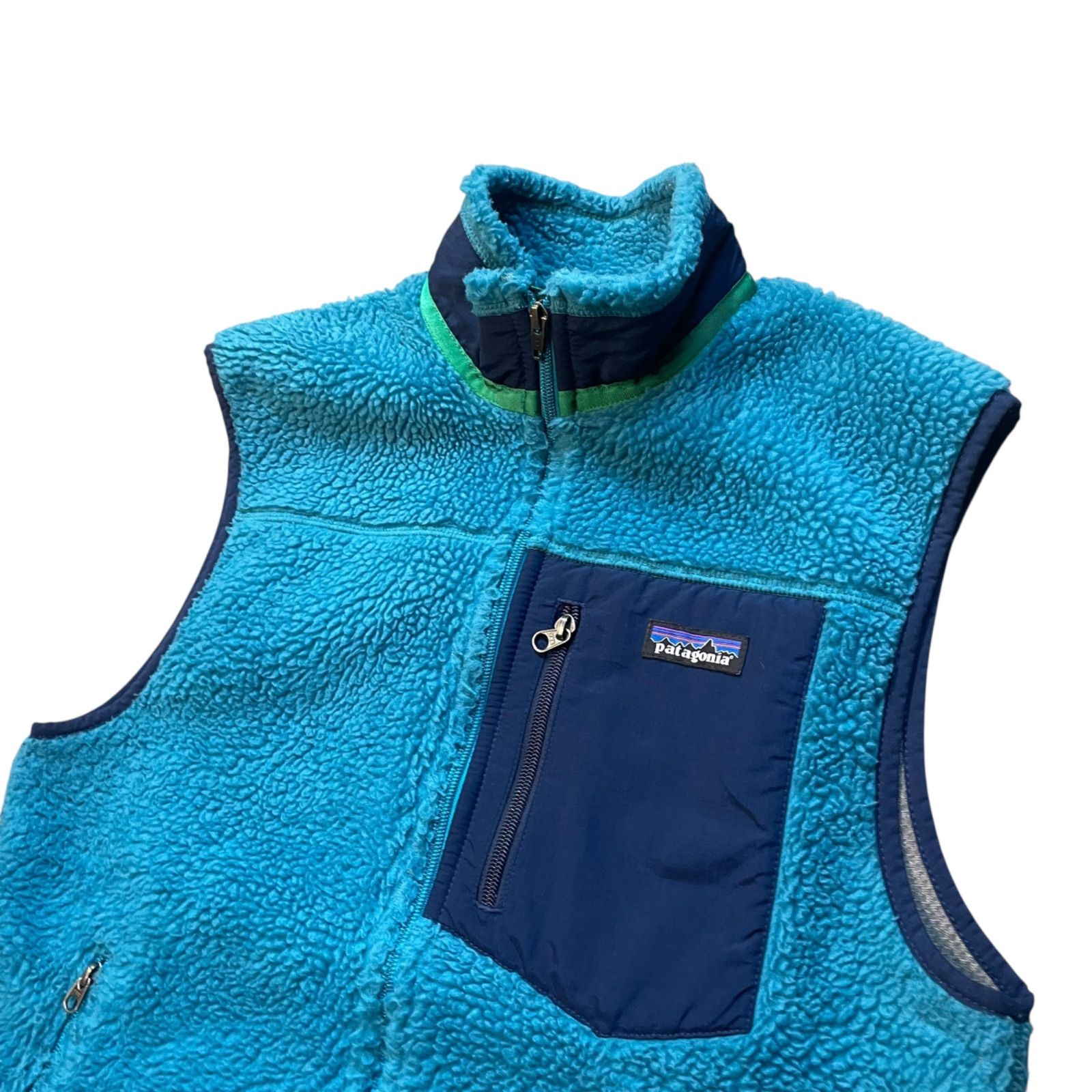 14s patagonia Retro-X Vest 青 M パタゴニア レトロX ベスト フリース