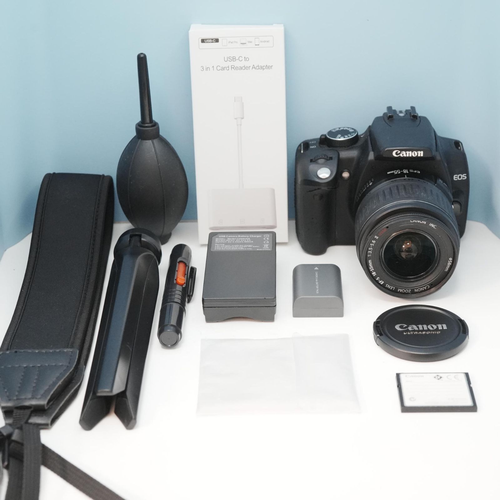 Canon EOS kiss Digital N 一眼レフ スマホ転送OK フルセット a5947