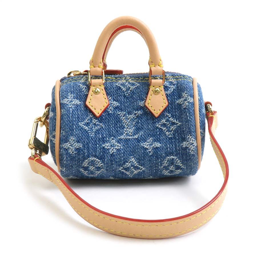 ルイ ヴィトン LOUIS VUITTON チャーム モノグラムデニム バッグ