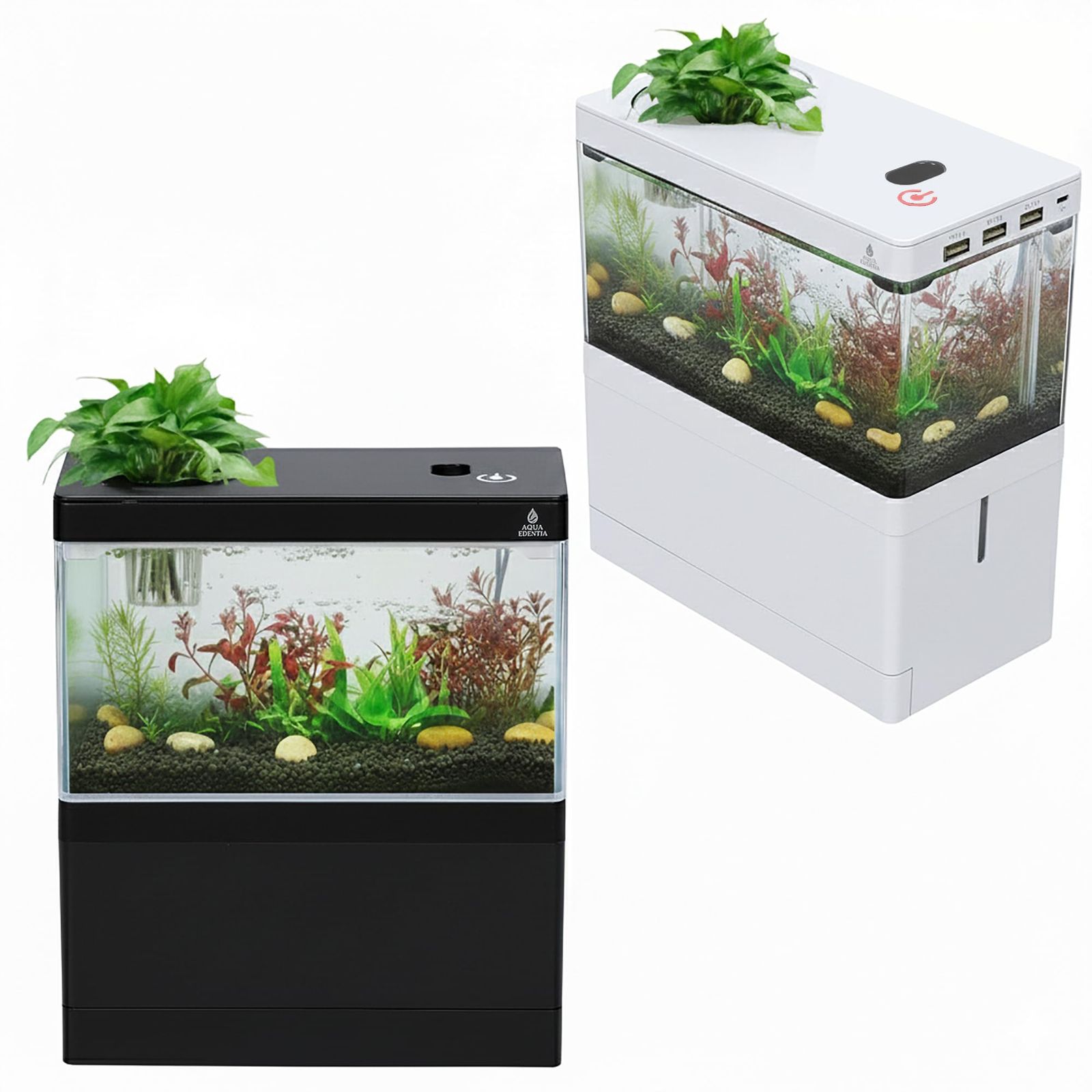 アクアエデンティア】小型オーバーフロー水槽セット USBポート内蔵