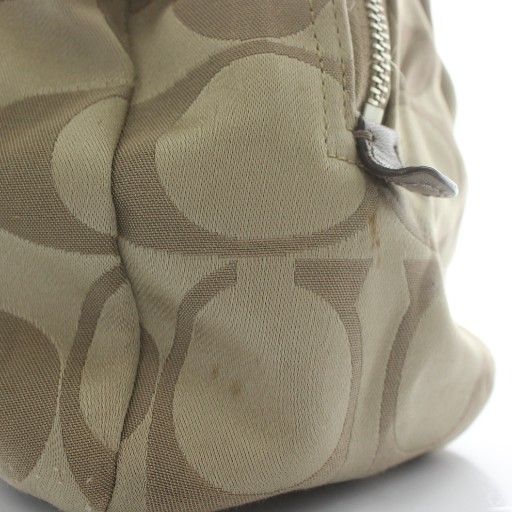 コーチ COACH トートバッグ ハンド キャンバス レザー シグネチャー