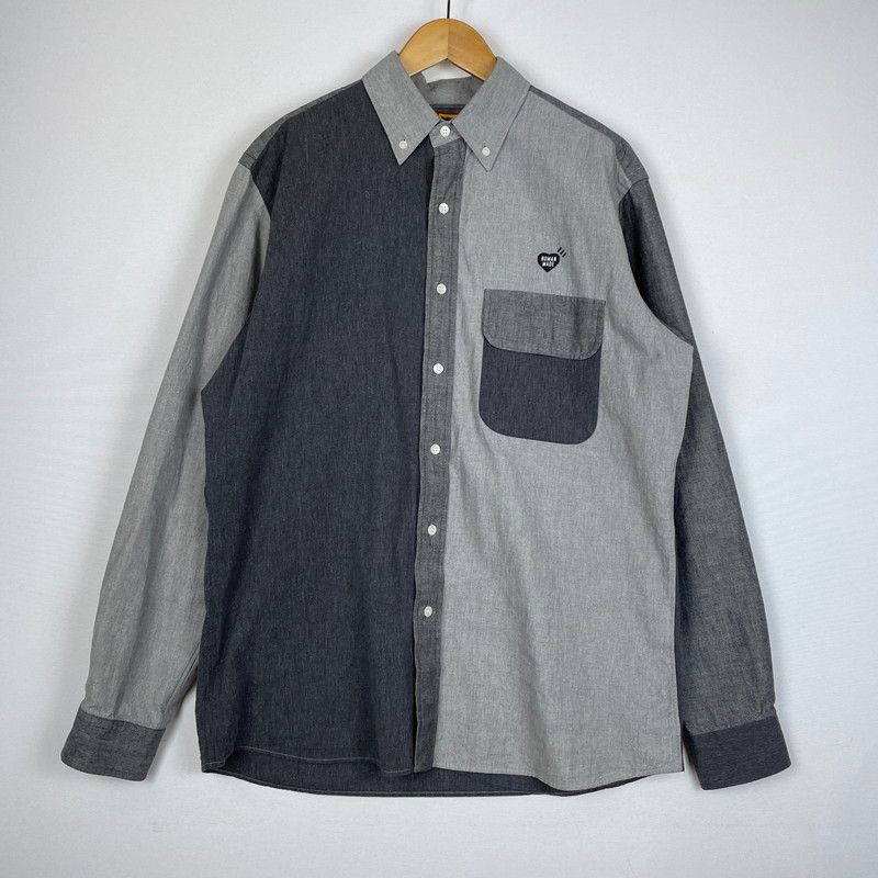 中古品】HUMAN MADE ヒューマンメード CRAZY CHAMBRAY SHIRT
