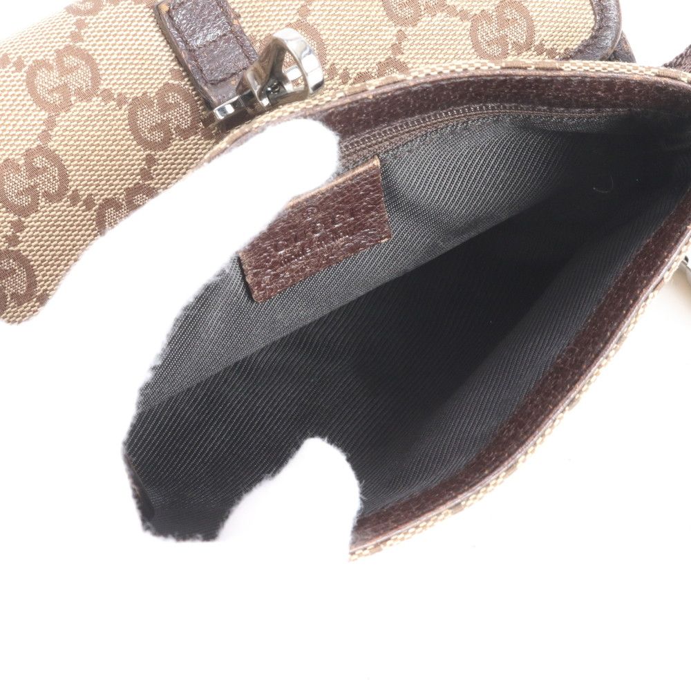 グッチ GGキャンバス 92543 レザー 2WAY ボディバッグ 斜め掛け ボディ