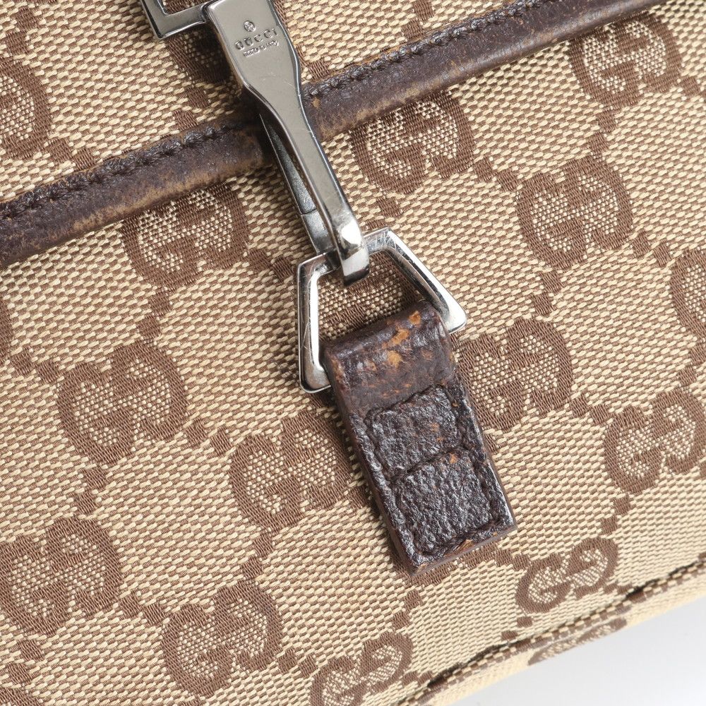 グッチ GGキャンバス 92543 レザー 2WAY ボディバッグ 斜め掛け ボディ