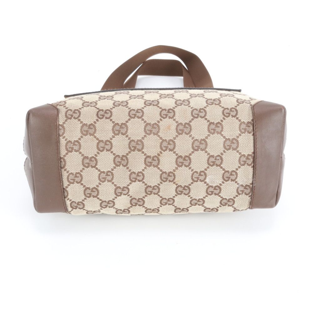 美品 グッチ GGキャンバス 28893 レザー トート バッグ 肩掛け