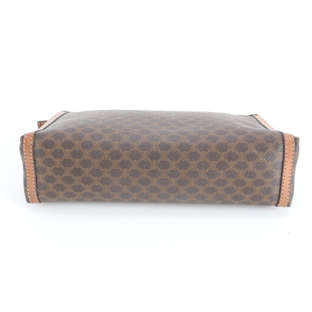 美品 セリーヌ マカダム レザー セカンドバッグ クラッチ ポーチ 通勤