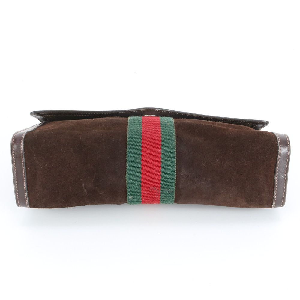 美品 グッチ シェリー ライン レザー セカンドバッグ クラッチ ポーチ