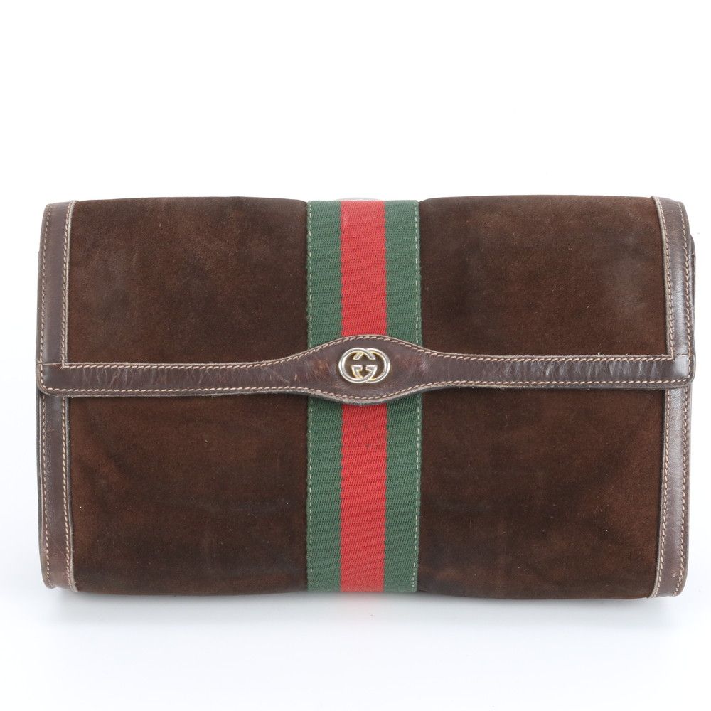 グッチ シェリー ライン レザー セカンドバッグ クラッチ ポーチ 通勤