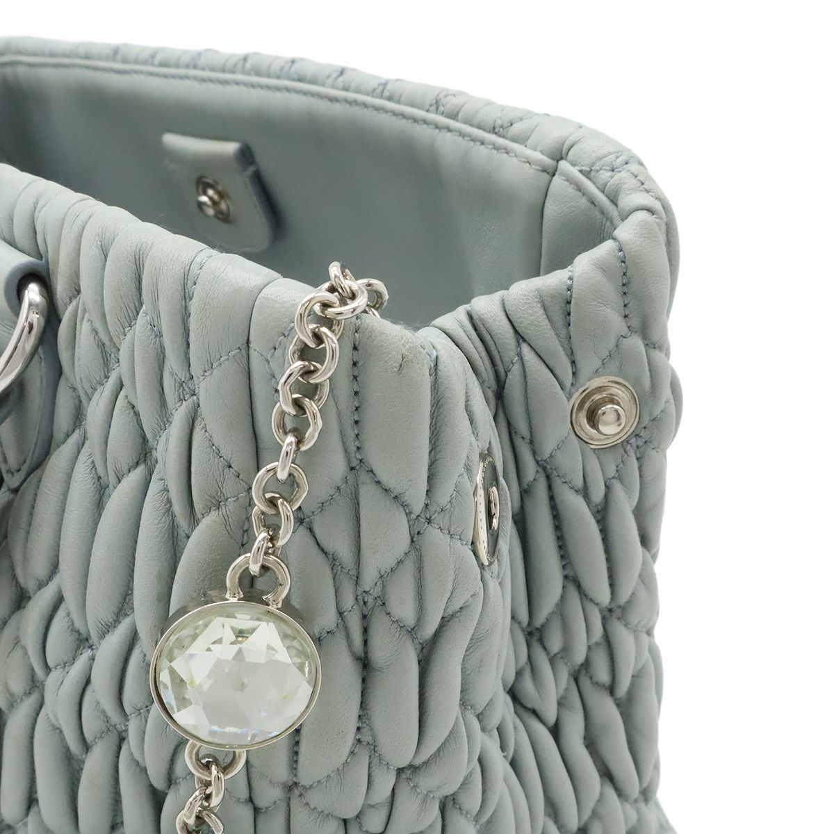 miumiu ナッパクリスタルレザー 2WAYショルダーバッグ RN0896