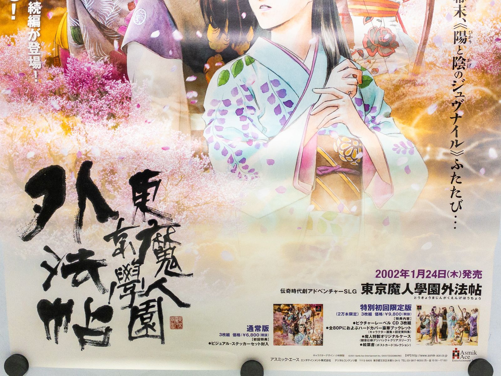 非売品・希少】東京魔人學園外法帖 B2ポスター 51×72cm PS1版 販促用