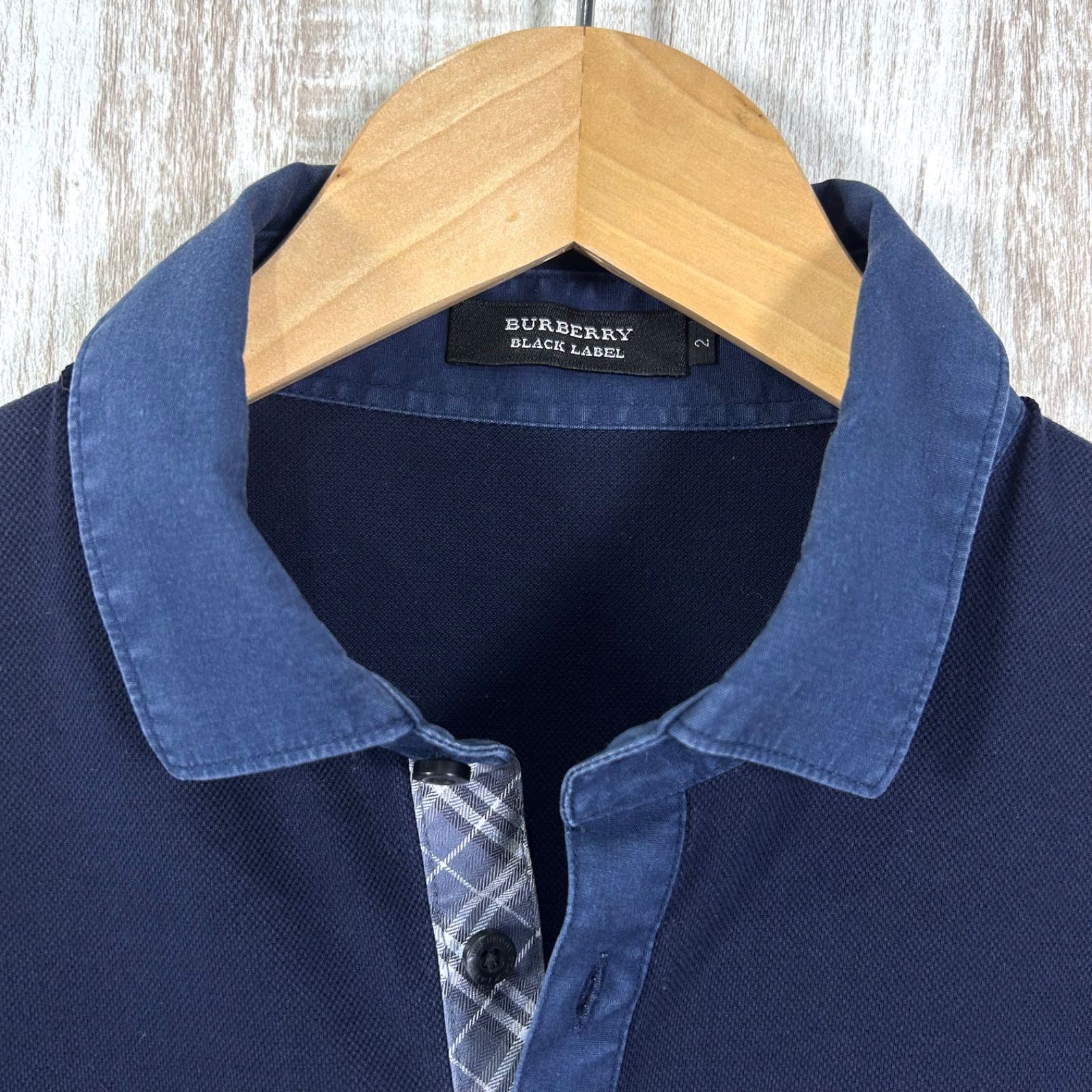 BURBERRY BLACK LABEL バーバリーブラックレーベル ホースロゴ刺繍