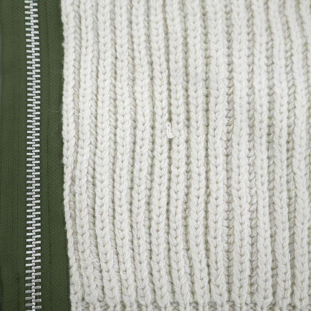sacai サカイ 22AW Nylon Twill Mix Knit Blouson ナイロンツイル