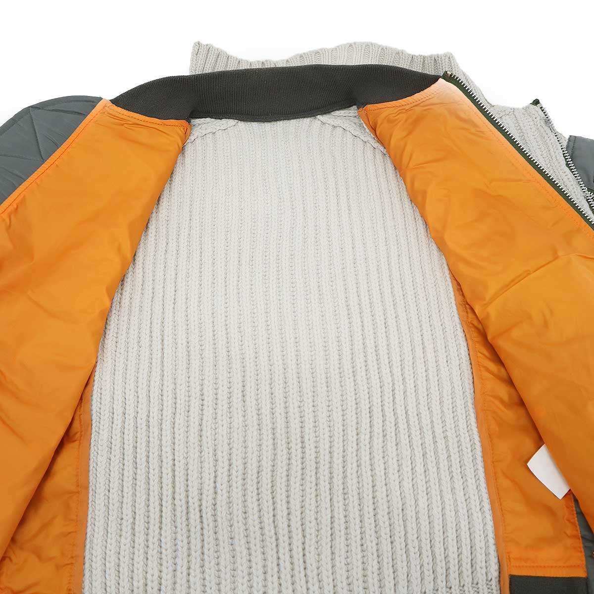 sacai サカイ 22AW Nylon Twill Mix Knit Blouson ナイロンツイル