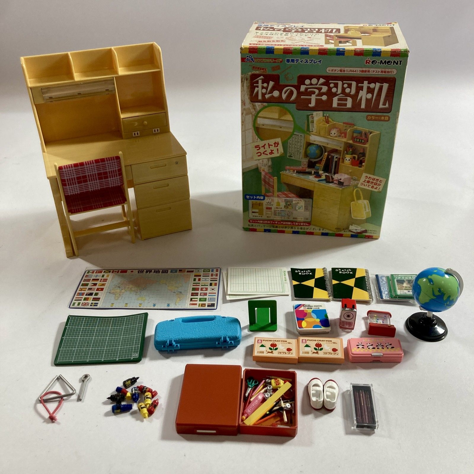 ☆ リーメント 私の学習机 ぷちサンプルシリーズ ミニチュア