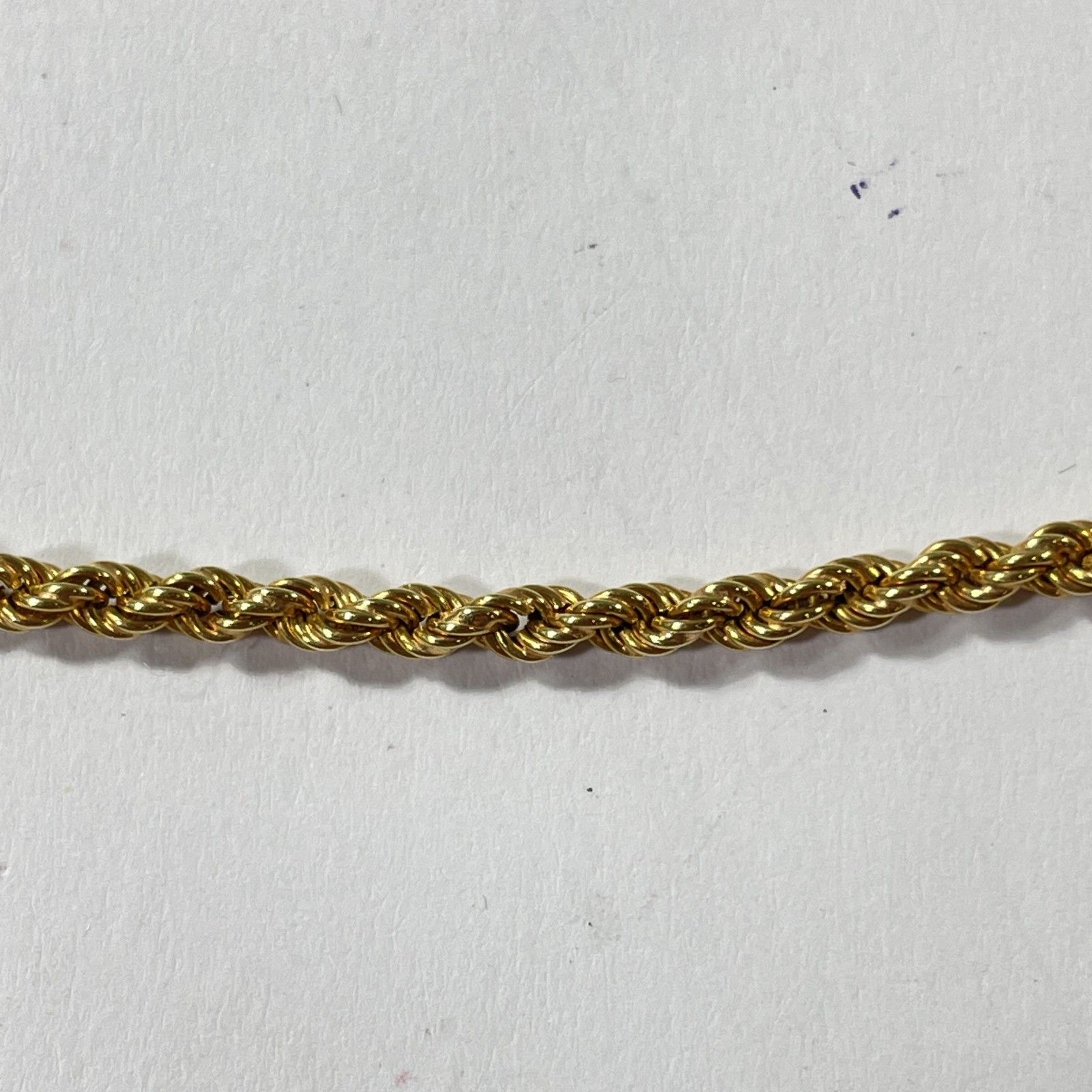 K18】刻印 イエローゴールドツイストチェーンネックレス(40CM～45CM 