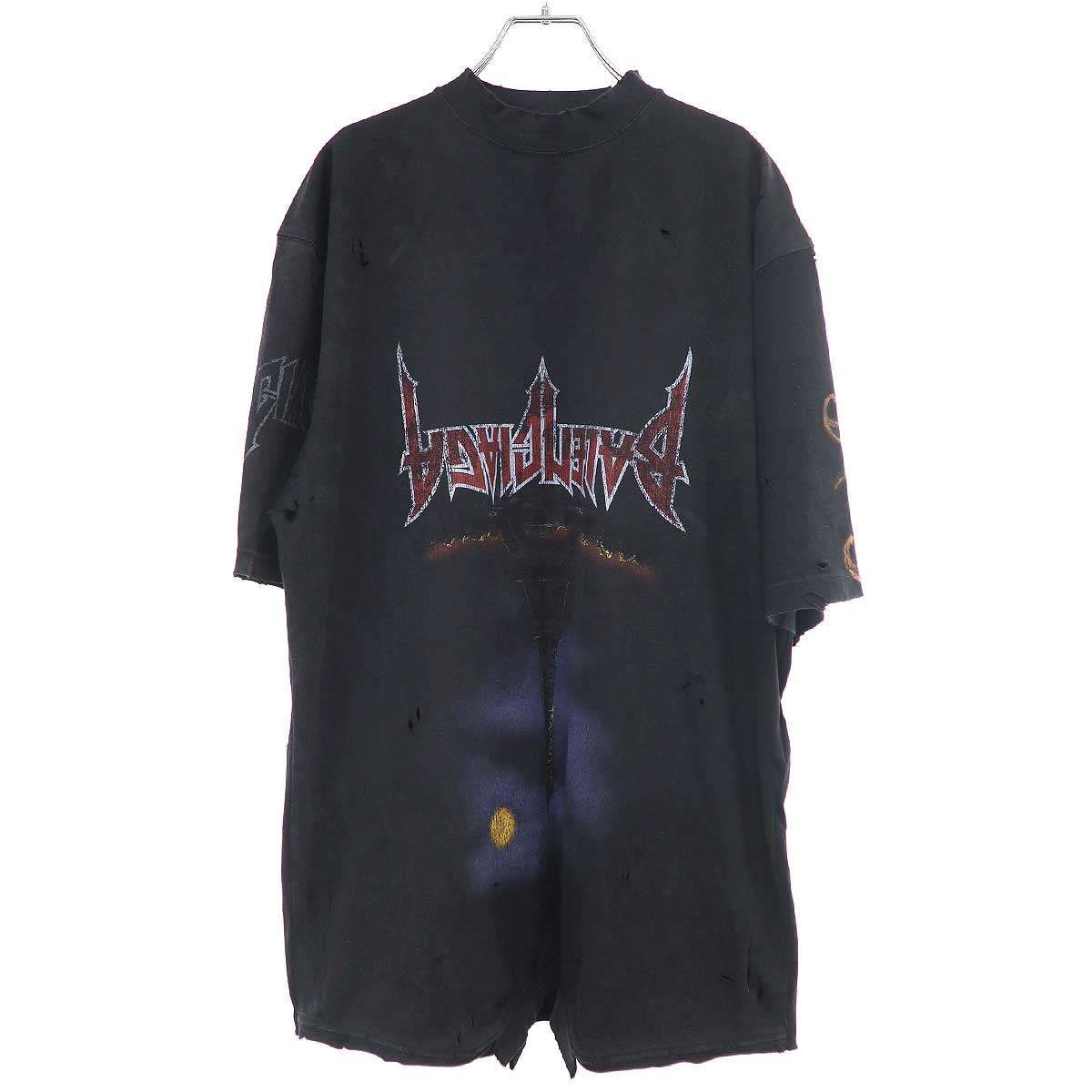 BALENCIAGA バレンシアガ Paris Moon Upside Down Tee オーバーサイズT 